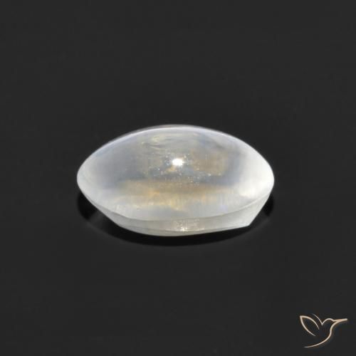 9,17 ctw natürlicher Klares Weiß Sillimanit-Katzenauge, Oval, Transparent