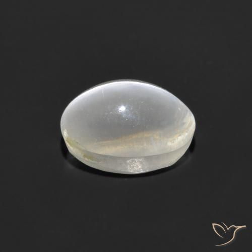 9,17 ctw natürlicher Warmweiß Sillimanit-Katzenauge, Oval, Transparent