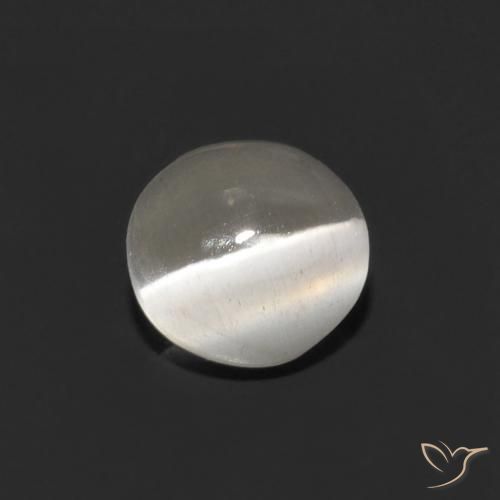 9,17 ctw natürlicher Warmweiß Sillimanit-Katzenauge, Oval, Transparent