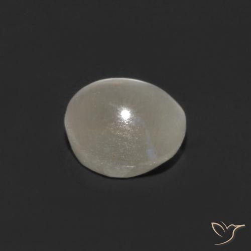 9,17 ctw natürlicher Warmweiß Sillimanit-Katzenauge, Oval, Transparent