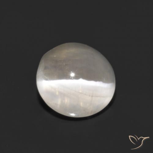 1.33ct Natürlicher Warmweiß Sillimanit-Katzenauge, Oval, Transparent