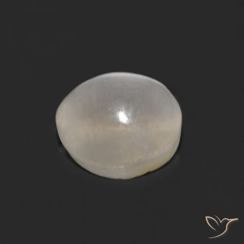 9,17 ctw natürlicher Warmweiß Sillimanit-Katzenauge, Oval, Transparent