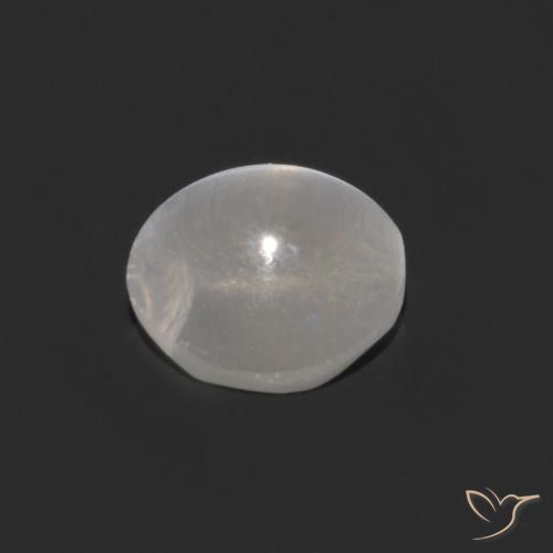 9,17 ctw natürlicher Klares Weiß Sillimanit-Katzenauge, Oval, Transparent
