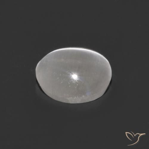 9,17 ctw natürlicher Klares Weiß Sillimanit-Katzenauge, Oval, Transparent