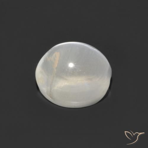 9,17 ctw natürlicher Klares Weiß Sillimanit-Katzenauge, Oval, Transparent