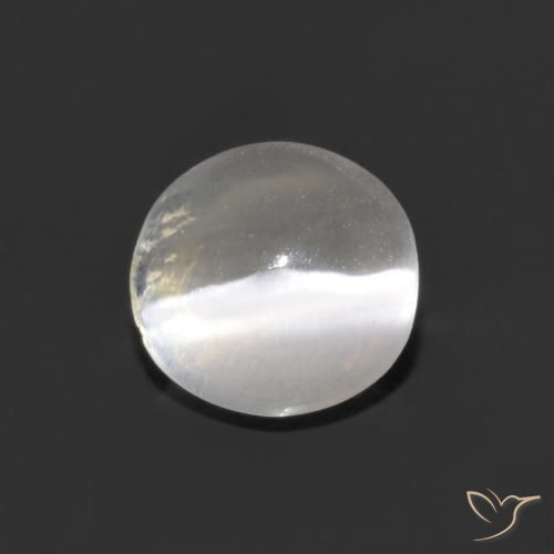 1.05ct Natürlicher Klares Weiß Sillimanit-Katzenauge, Oval, Transparent