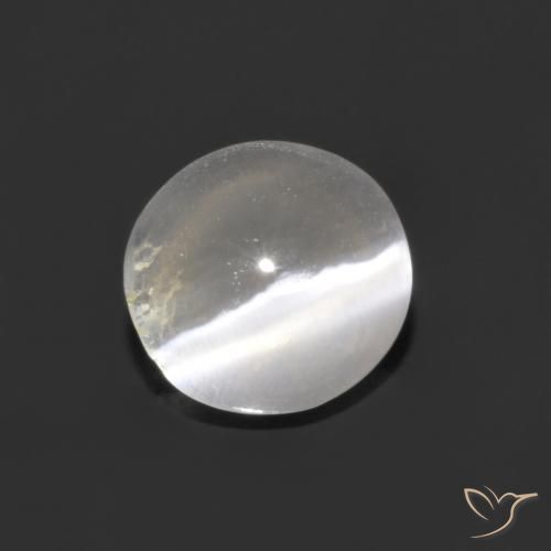 9,17 ctw natürlicher Klares Weiß Sillimanit-Katzenauge, Oval, Transparent