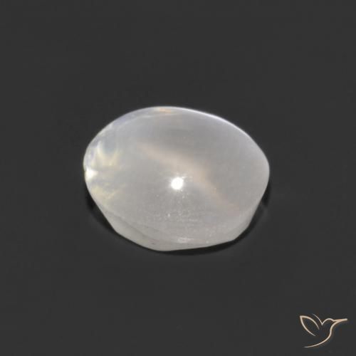 9,17 ctw natürlicher Klares Weiß Sillimanit-Katzenauge, Oval, Transparent