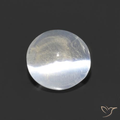 1.29ct Natürlicher Klares Weiß Sillimanit-Katzenauge, Oval, Transparent