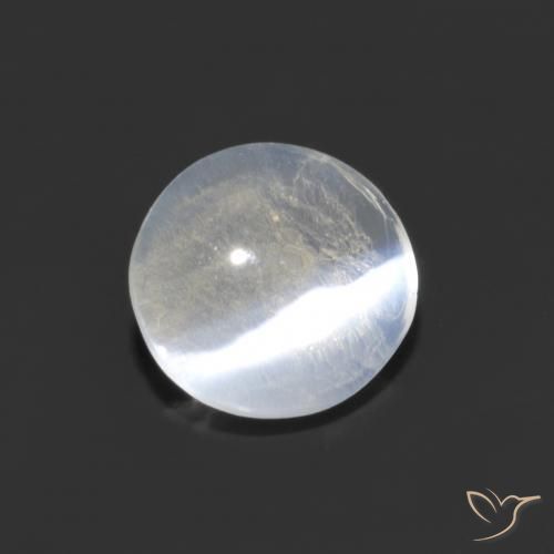 9,17 ctw natürlicher Klares Weiß Sillimanit-Katzenauge, Oval, Transparent