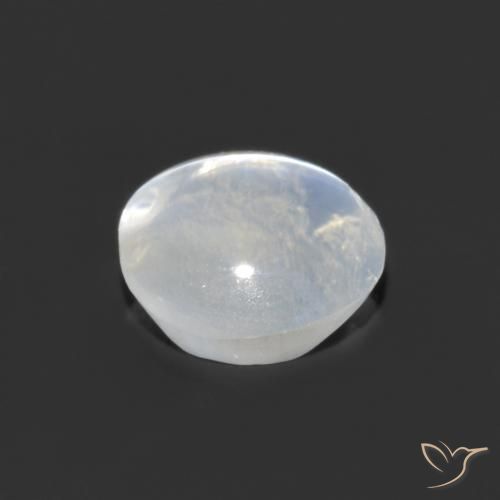 9,17 ctw natürlicher Klares Weiß Sillimanit-Katzenauge, Oval, Transparent