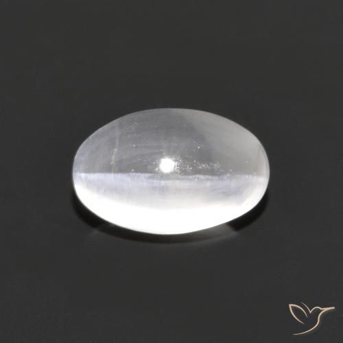 9,17 ctw natürlicher Sehr helles Grau Sillimanit-Katzenauge, Oval, Transparent