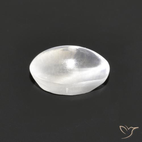 9,17 ctw natürlicher Sehr helles Grau Sillimanit-Katzenauge, Oval, Transparent