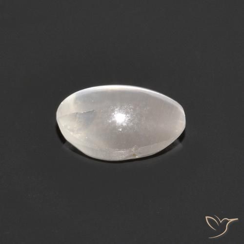 9,17 ctw natürlicher Sehr helles Grau Sillimanit-Katzenauge, Oval, Transparent