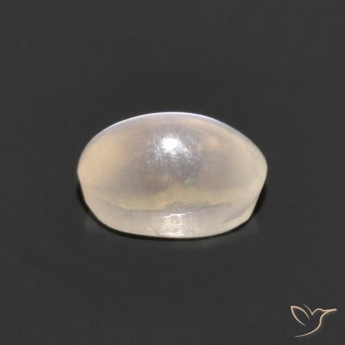 9,17 ctw natürlicher Sehr helles Grau Sillimanit-Katzenauge, Oval, Transparent