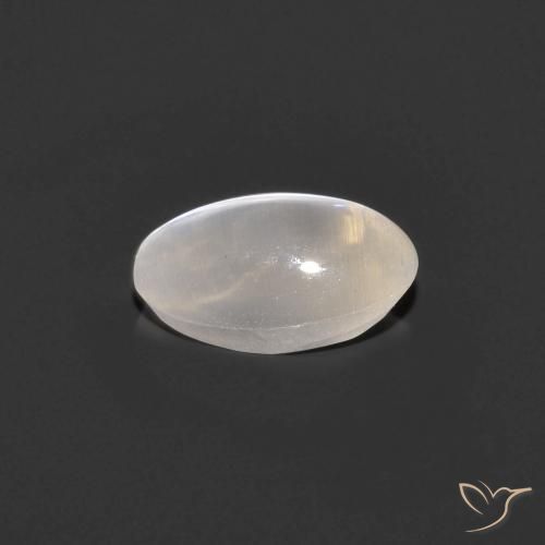 9,17 ctw natürlicher Sehr helles Grau Sillimanit-Katzenauge, Oval, Transparent