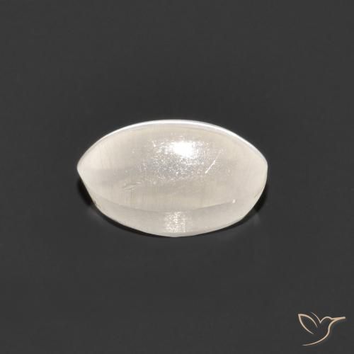 9,17 ctw natürlicher Sehr helles Grau Sillimanit-Katzenauge, Oval, Transparent