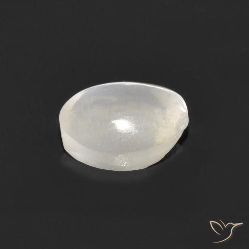 9,17 ctw natürlicher Sehr helles Grau Sillimanit-Katzenauge, Oval, Transparent