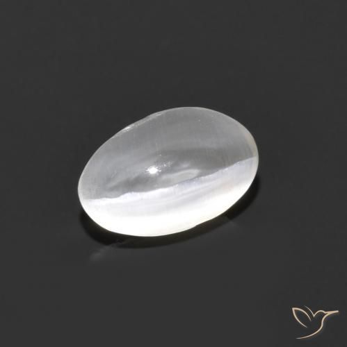 9,17 ctw natürlicher Sehr helles Grau Sillimanit-Katzenauge, Oval, Transparent