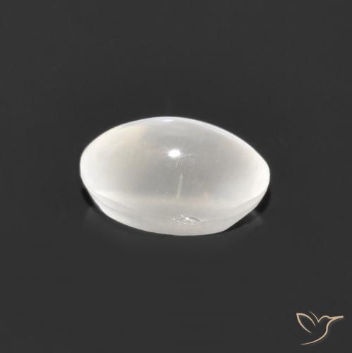 9,17 ctw natürlicher Sehr helles Grau Sillimanit-Katzenauge, Oval, Transparent