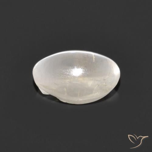 9,17 ctw natürlicher Sehr helles Grau Sillimanit-Katzenauge, Oval, Transparent