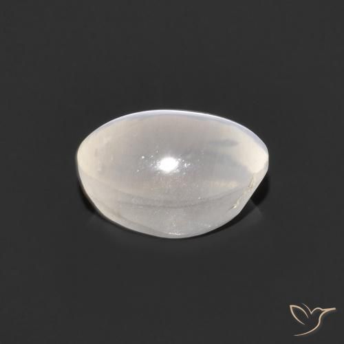 9,17 ctw natürlicher Sehr helles Grau Sillimanit-Katzenauge, Oval, Transparent