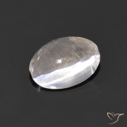 9,17 ctw natürlicher Sehr helles Grau Sillimanit-Katzenauge, Oval, Transparent