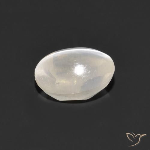 9,17 ctw natürlicher Sehr helles Grau Sillimanit-Katzenauge, Oval, Transparent