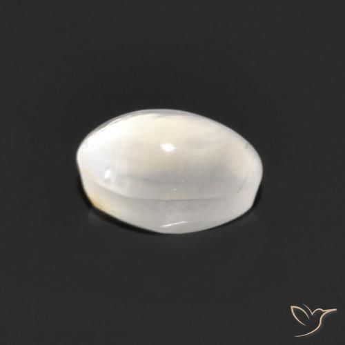 9,17 ctw natürlicher Sehr helles Grau Sillimanit-Katzenauge, Oval, Transparent