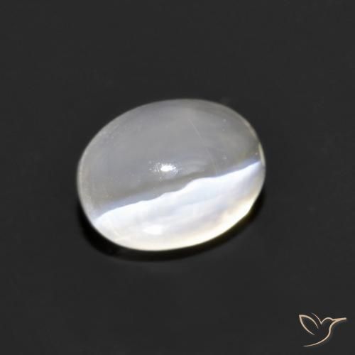 9,17 ctw natürlicher Sehr helles Grau Sillimanit-Katzenauge, Oval, Transparent