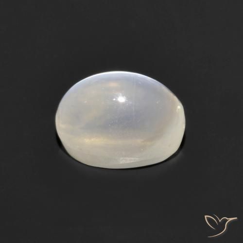 9,17 ctw natürlicher Sehr helles Grau Sillimanit-Katzenauge, Oval, Transparent