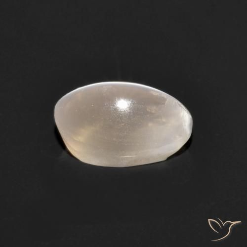 9,17 ctw natürlicher Sehr helles Grau Sillimanit-Katzenauge, Oval, Transparent