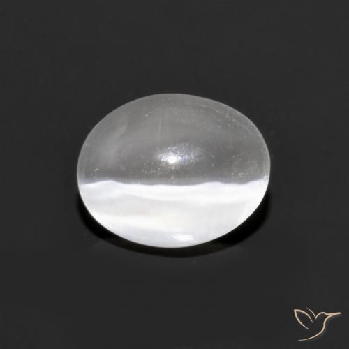 1.07ct Natürlicher Sehr helles Grau Sillimanit-Katzenauge, Oval, Transparent