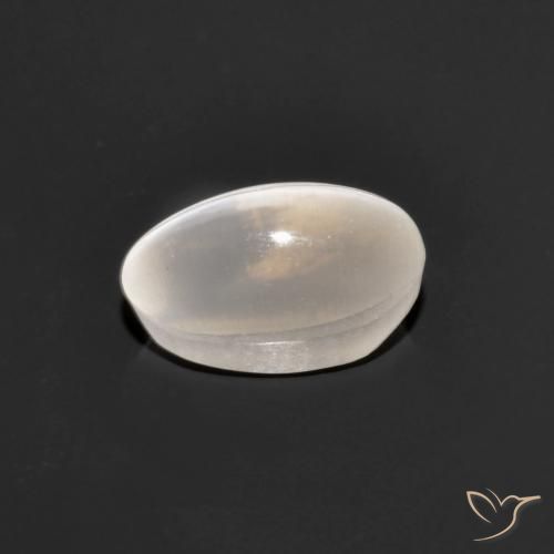 9,17 ctw natürlicher Sehr helles Grau Sillimanit-Katzenauge, Oval, Transparent