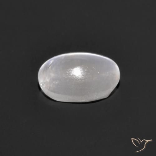 9,17 ctw natürlicher Sehr helles Grau Sillimanit-Katzenauge, Oval, Transparent