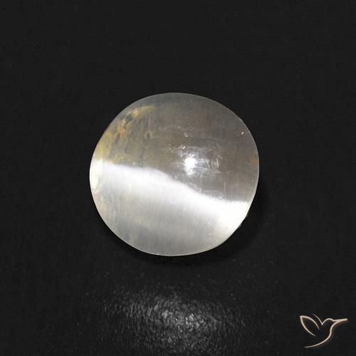 9,17 ctw natürlicher Warmweiß Sillimanit-Katzenauge, Oval, Transparent