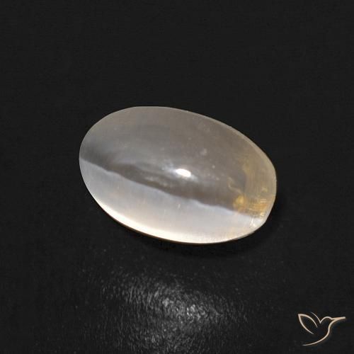 9,17 ctw natürlicher Warmweiß Sillimanit-Katzenauge, Oval, Transparent