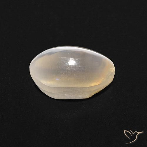 9,17 ctw natürlicher Warmweiß Sillimanit-Katzenauge, Oval, Transparent