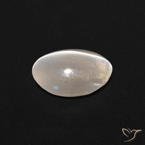 9,17 ctw natürlicher Warmweiß Sillimanit-Katzenauge, Oval, Transparent