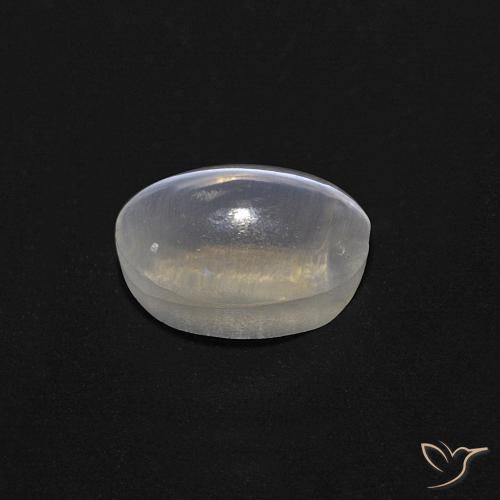 9,17 ctw natürlicher Warmweiß Sillimanit-Katzenauge, Oval, Transparent