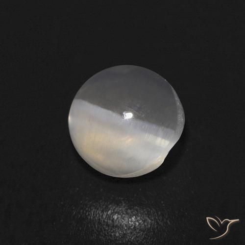 9,17 ctw natürlicher Warmweiß Sillimanit-Katzenauge, Oval, Transparent
