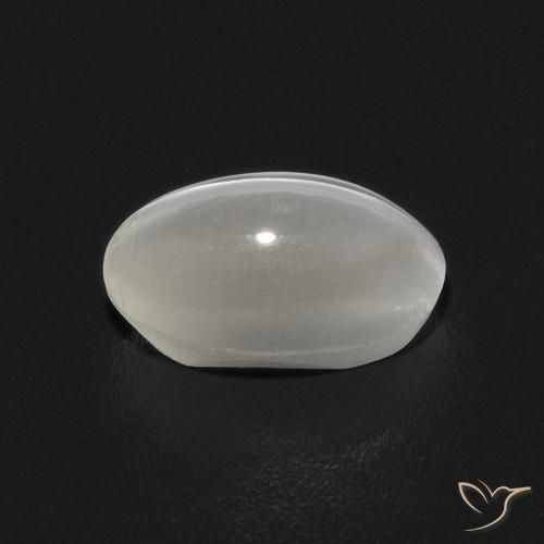 9,17 ctw natürlicher Warmweiß Sillimanit-Katzenauge, Oval, Transparent