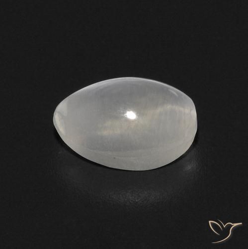 9,17 ctw natürlicher Warmweiß Sillimanit-Katzenauge, Oval, Transparent
