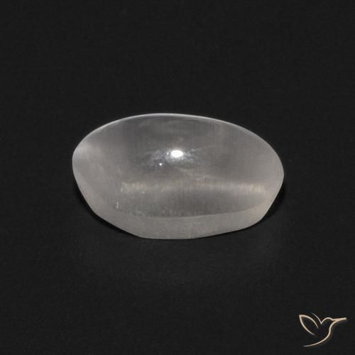 9,17 ctw natürlicher Klares Weiß Sillimanit-Katzenauge, Oval, Transparent