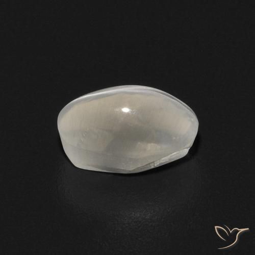 9,17 ctw natürlicher Warmweiß Sillimanit-Katzenauge, Oval, Transparent