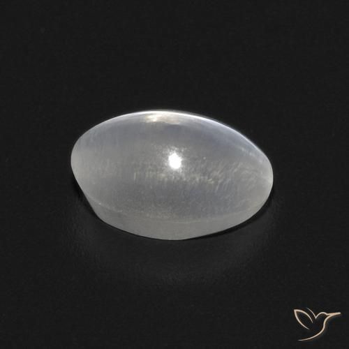 9,17 ctw natürlicher Weiß Sillimanit-Katzenauge, Oval, Transparent