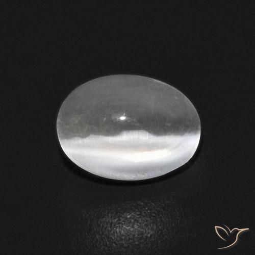 9,17 ctw natürlicher Weiß Sillimanit-Katzenauge, Oval, Transparent