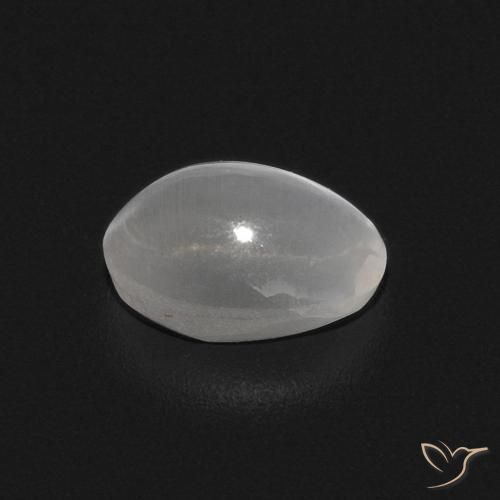 9,17 ctw natürlicher Weiß Sillimanit-Katzenauge, Oval, Transparent
