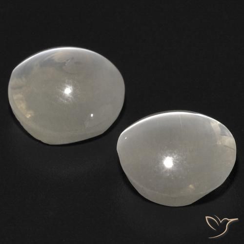 2.68 ct natürliche Warmweiß Sillimanit-Katzenauge-Edelsteine, Oval, Transparent