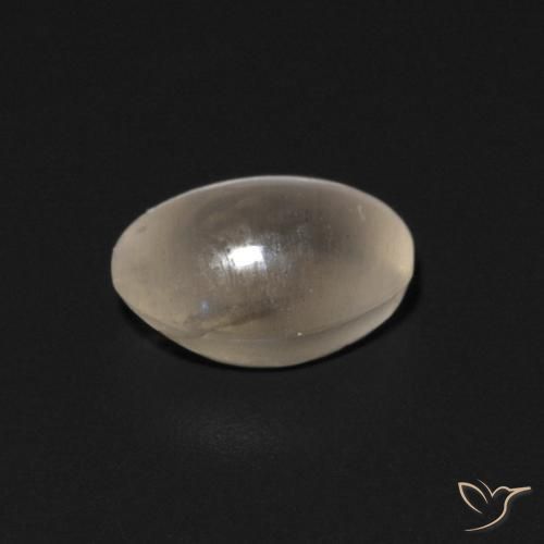 9,17 ctw natürlicher Warmweiß Sillimanit-Katzenauge, Oval, Transparent
